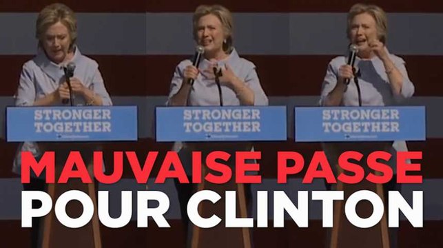 États-Unis : mauvaise passe pour Hillary Clinton