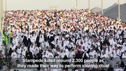 Hajj pilgrims return to scene of deadly stampede