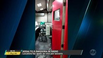 Assaltantes armados invadem emissora de rádio durante transmissão ao vivo