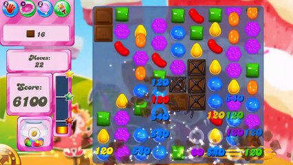 Candy Crush Saga Level 1655 with Boosters - Chocolate Wall Color bomb