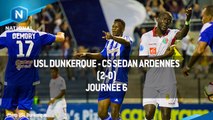 J6 : USL Dunkerque - CS Sedan Ardennes (2-0), le résumé