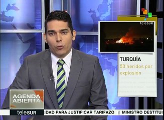 Explosión al sureste de Turquía causa 50 heridos