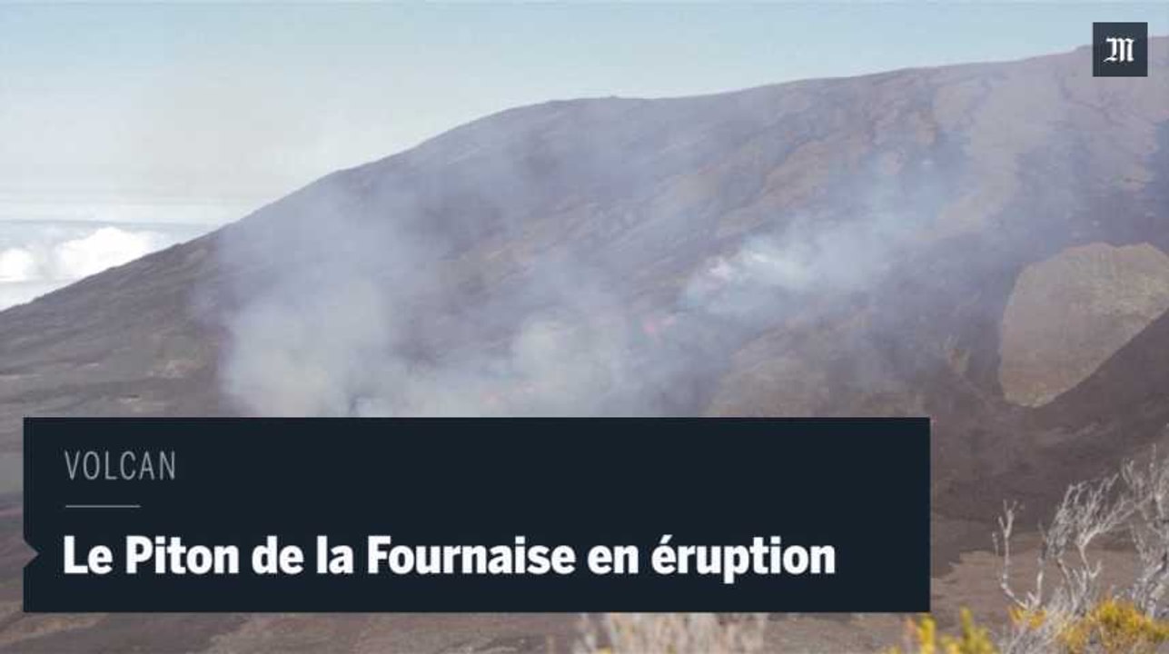 A la Réunion, le Piton de la Fournaise est en éruption