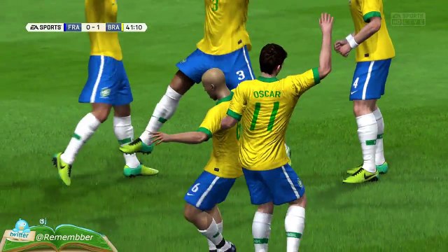 Roberto Carlos Best Goal - Free Kick Goal vs France (1997) Fifa 14 version RTG