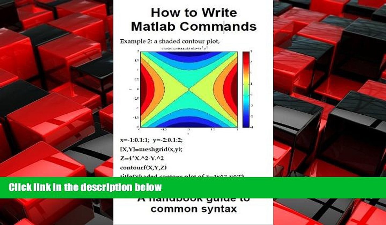 Online eBook How to Write MATLAB Commands: a handbook guide to common syntax