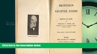 Enjoyed Read Browning s Shorter Poems