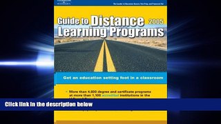 different   Distance Learning Programs 2005 (Peterson s Guide to Distance Learning Programs)