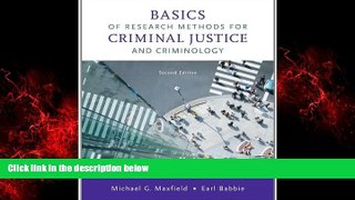 Online eBook Basics of Research Methods for Criminal Justice and Criminology