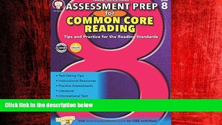 Popular Book Assessment Prep for Common Core Reading, Grade 8