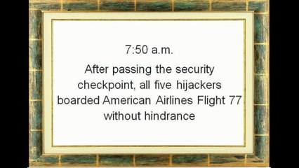 11 Septembre /2001 hijackers at Dulles Airport. Mohamed Atta's second anouncement,