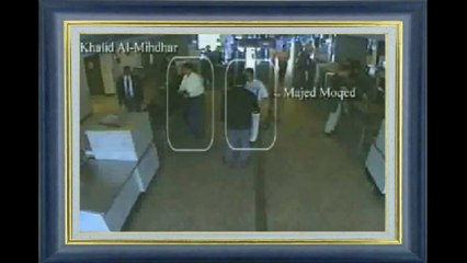 11 Septembre /2001 hijackers at Dulles Airport. Mohamed Atta's second anouncement