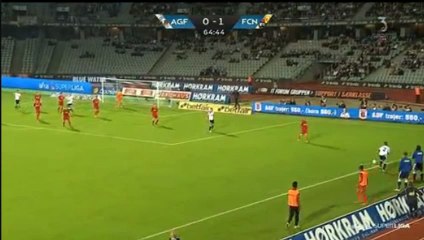 Goal Rasmussen M. Aarhus 1-1 Nordsjaelland 12.09.2016