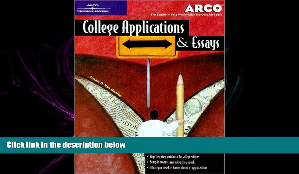 behold  College Applications   Essays 4th ed (Arco College Applications   Essays)