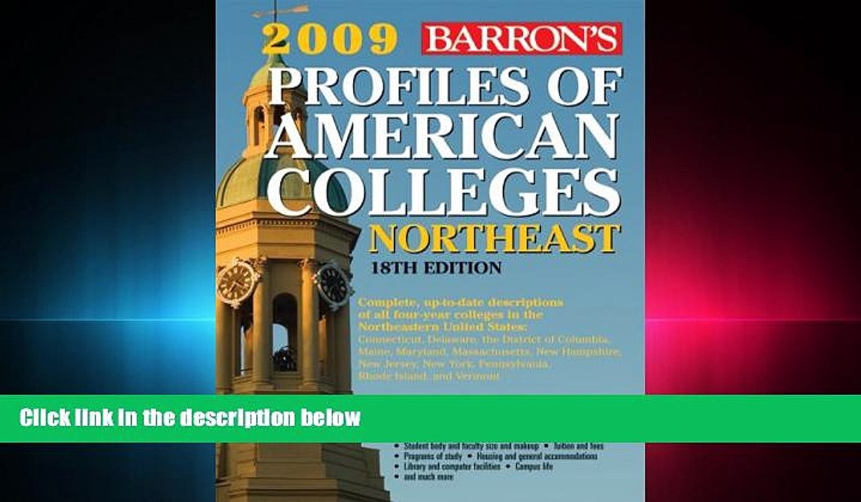 different   Profiles of American Colleges Northeast (Barron s Profiles of American Colleges: The