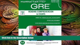 different   GRE Reading Comprehension   Essays (Manhattan Prep GRE Strategy Guides)