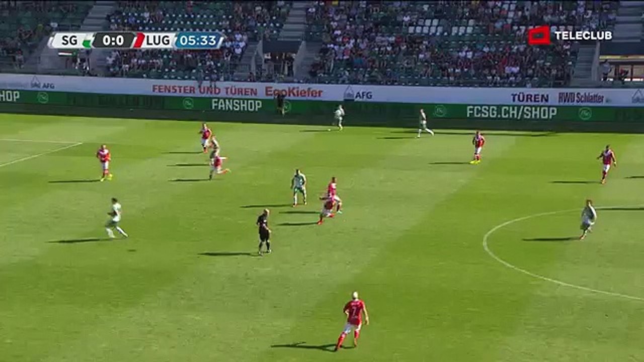 St.Gallen 0:1 Lugano (Swiss Super League 7. Runde 2016/2017 11.September 2016)