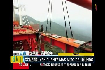 Construyen el puente más alto del mundo en China