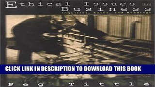 [PDF] Ethical Issues in Business: Inquiries, Cases, and Readings Full Online