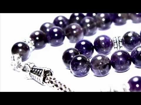 Yörem Ametist Taşı Doğal Taş Tesbih 10 mm Küre Kesim 47458