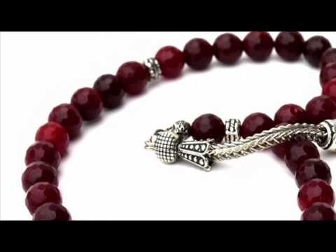 Yörem Kırmızı Akik Taşı Doğal Taş Tesbih 8 mm Faset Kesim www yoremtesbih com
