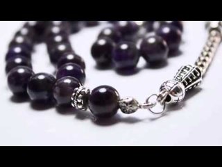 Yörem Koyu Mor Ametist Taşı Tesbih 8 mm   47194