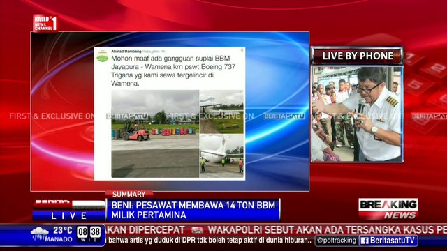 Detik-Detik Pesawat Trigana Air Tergelincir di Bandara Wamena