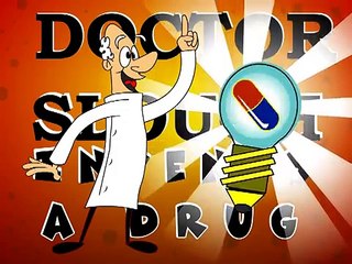 Safer Medicines Trust - Drug Discovery Parody cartoon