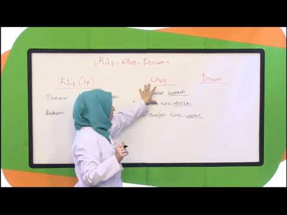 7. Sınıf Türkçe Fiiller Kılış Oluş Durum