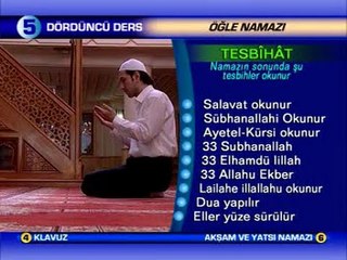 Ders 4 - Öğle ve İkindi Namazlarının Kılınışı