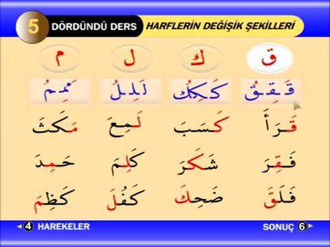 Ders 4 - Harflerin Diğer Şekilleri