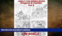 FAVORITE BOOK  Adult coloring book Fantasy Dragons   Castles (adult coloring books) (Volume 4)
