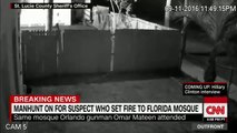 Video shows suspect after fire set to Florida mosque