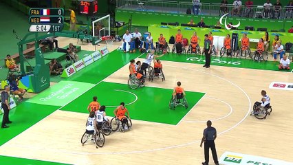 HANDIBASKET - M3 - FRANCE vs NEDERLAND - RIO 2016 - JEUX PARALYMPIQUES