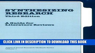 [PDF] Synthesizing Research: A Guide for Literature Reviews Popular Online