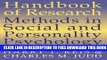 Collection Book Handbook of Research Methods in Social and Personality Psychology