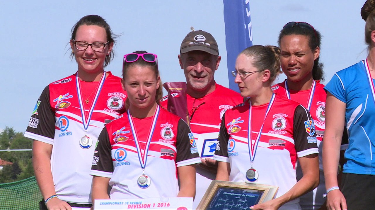 Podium du Championnat de France Scratch arc classique