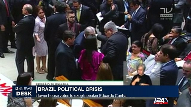 Brazil : Lower House votes to expel speaker Eduardo Cunha
