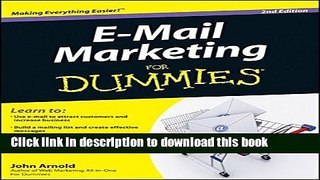 PDF E-Mail Marketing For Dummies  PDF Free