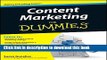 PDF Content Marketing For Dummies  PDF Online