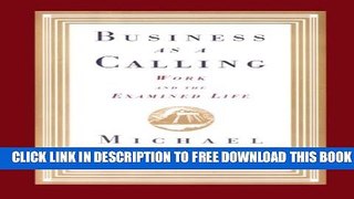 Collection Book Business as a Calling