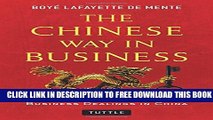 New Book The Chinese Way in Business: Secrets of Successful Business Dealings in China