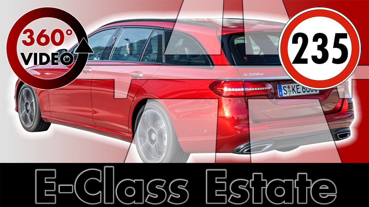 360° Drive 2017 Mercedes E Class T Modell E 220 D W213 - Test VR Driving 360 degrees