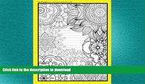 FAVORITE BOOK  Coloring Notebook (yellow): Therapeutic notebook for writing, journaling, and
