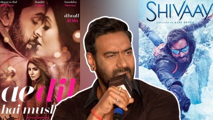 Ajay Devgn REACTS On Shivaay Ae Dil Hai Mushkil Clash