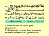 110. Tekasür - Arapça Okunuşlu - Mealli Kur'an-ı Kerim Hatim Seti