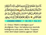 37. Lokman - Arapça Okunuşlu - Mealli Kur'an-ı Kerim Hatim Seti