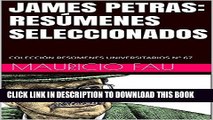 [New] JAMES PETRAS: RESÃšMENES SELECCIONADOS: COLECCIÃ“N RESÃšMENES UNIVERSITARIOS NÂº 67 (Spanish