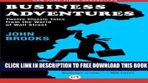 New Book Business Adventures: Twelve Classic Tales from the World of Wall Street