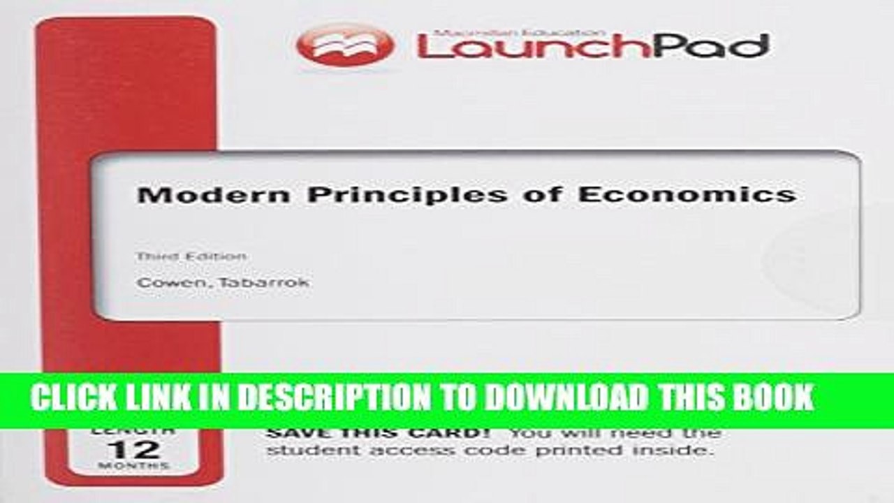 [PDF] LaunchPad for Cowen s Modern Principles of Economics (12 month access) Popular Online