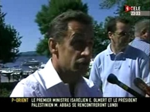 NICOLAS SARKOZY EN VACANCE 5 JUILLET 2007